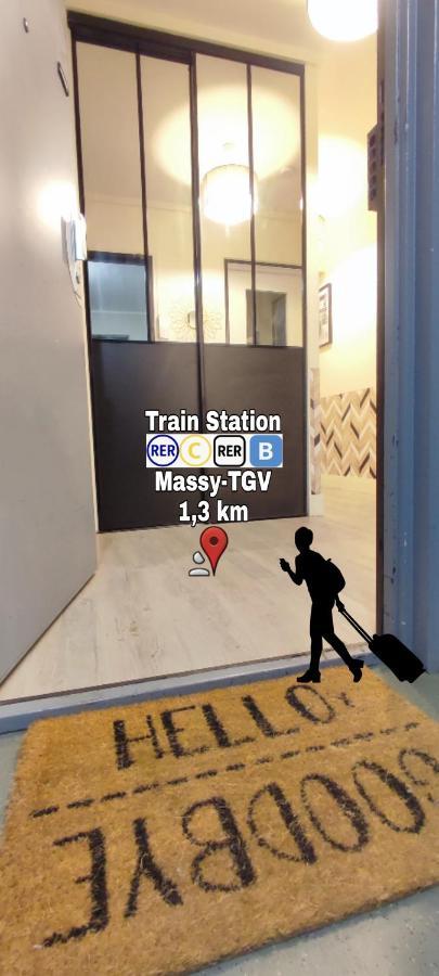 T4 Massy TGV - 80m2 avec Terrasse et bureau - proche coulée verte - idéal Pro ou Famille Esterno foto
